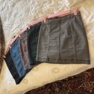 Free People Modern Femme Mini Skirt bundle size 4